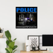 Poster Police Pour Protéger Et Servir L'Affiche (Bureau à domicile)