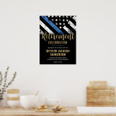 Poster Police Retirement Party Law Enforcement Welcome (Cuisine)