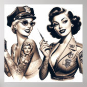 Poster Police tatouée Filles (Devant)