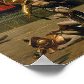 Poster Police Verso — Avec Un Pouce Tourbé (Coin)