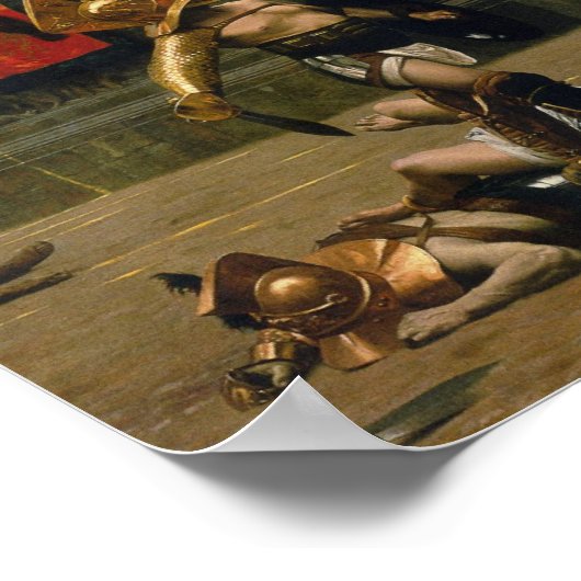 Poster Police Verso — Avec Un Pouce Tourbé (Coin)