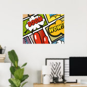 Poster Polices de bande dessinée ! (Bureau à domicile)