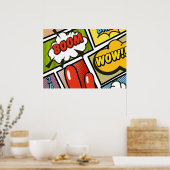 Poster Polices de bande dessinée ! (Cuisine)