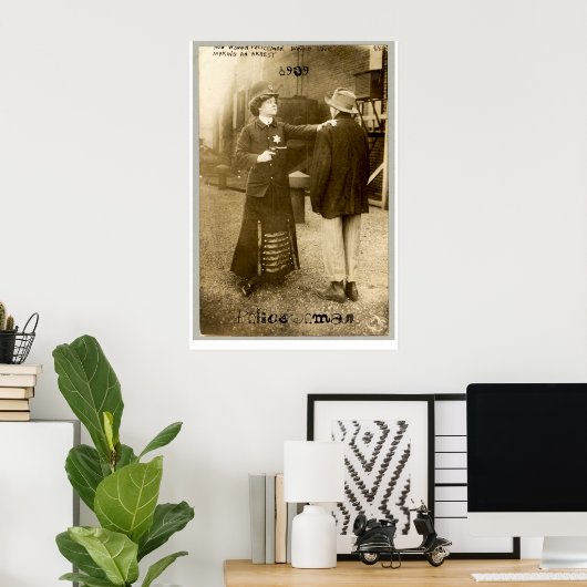 Poster Policewoman, 1909 (Bureau à domicile)