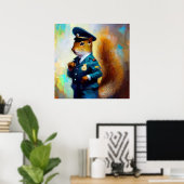 Poster Policier des écureuils (Bureau à domicile)