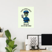 Poster Policier extraterrestre (Bureau à domicile)