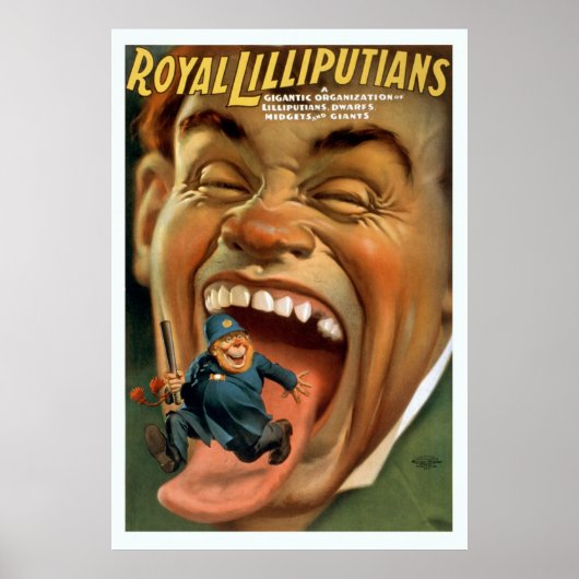 Poster Politicien de la grande bouche (Devant)