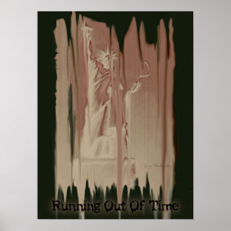 Poster politique 18x24 "Running Out Of Time"
