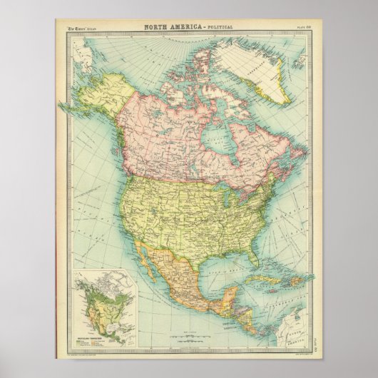 Poster Politique nord-américaine (Devant)