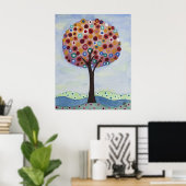 Poster Polka Dot Tree par Heather Saulsbury (Bureau à domicile)