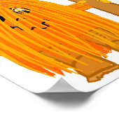 Poster pollution de l'eau orange (Coin)