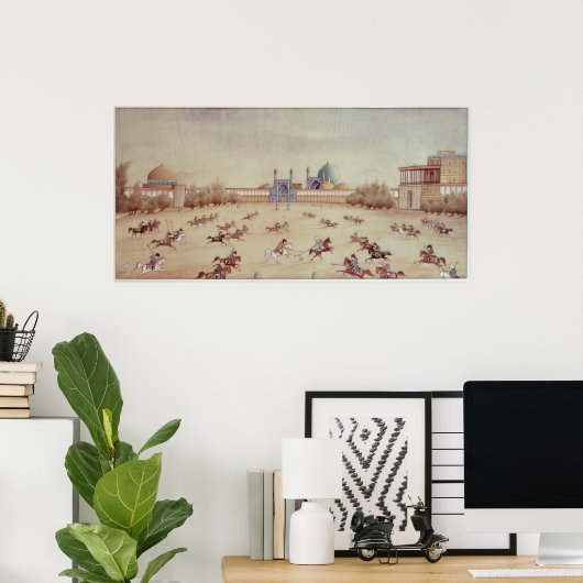 Poster Polo à Ispahan (Bureau à domicile)