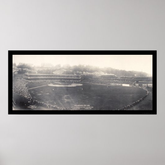 Poster Polo Grounds NY Baseball Photo 1904 (Devant)