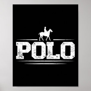 Poster Polo Joueurs Horseback équitation Cheval Equestre
