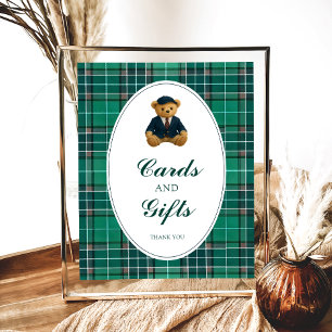 Poster Polo Luxury Teddy Bear Baby showers Cartes et Cade
