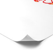 Poster Pologne avec aigle rouge polonais (Coin)