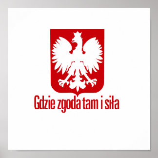 Poster Pologne - Avec unité Force