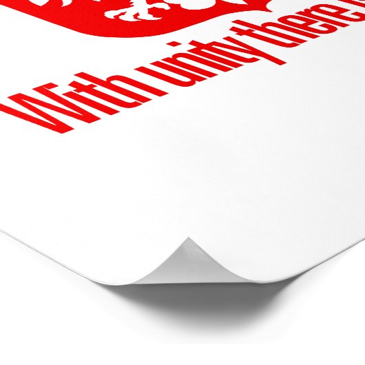 Poster Pologne - Avec unité Force (Coin)