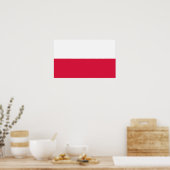Poster Pologne - Drapeau polonais (Cuisine)