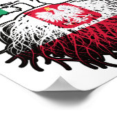 Poster Pologne Pologne Irlande Irlande Arbre drapeau (Coin)
