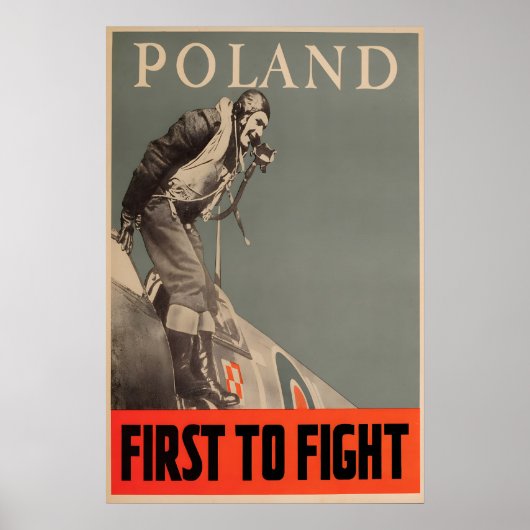 Poster Pologne Premier à combattre l'affiche de la Second (Devant)