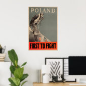 Poster Pologne Premier à combattre l'affiche de la Second (Bureau à domicile)