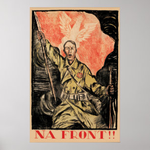 Poster Pologne Propagande Guerre polono-soviétique des an