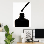 Poster polonais noir (Bureau à domicile)