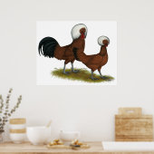 Poster Polonais : Rouge à crête blanche (Cuisine)