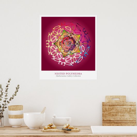 Poster Polyèdre imbriqué (Cuisine)