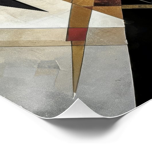 Poster Polygonal Abstraction (Coin)