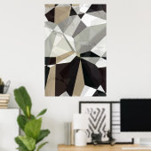 Poster Polygons Abstraits 212 (Bureau à domicile)