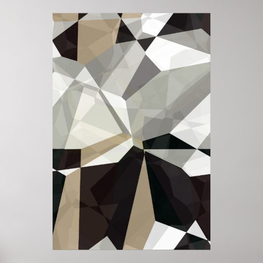 Poster Polygons Abstraits 212 (Devant)