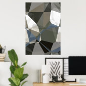 Poster Polygons Abstraits 214 (Bureau à domicile)