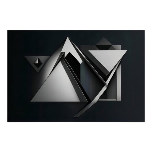 Poster Polygons - Recouvrements précis (Devant)