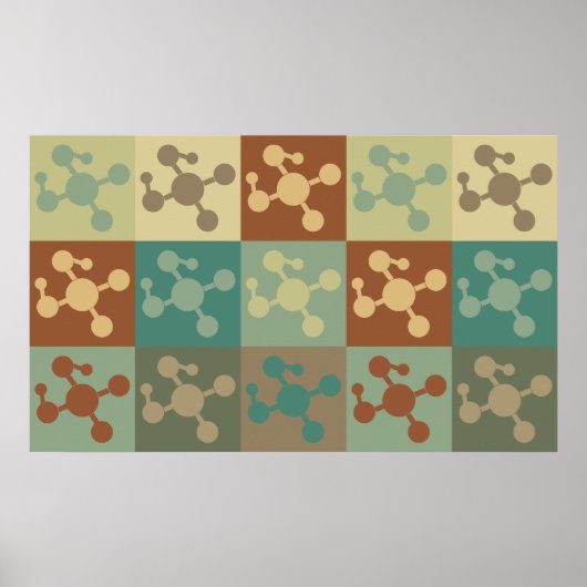 Poster Polymer Chimie Pop Art (Devant)