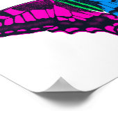 Poster Polysexual Pride Flag Swallowtail Butterfly (Coin)