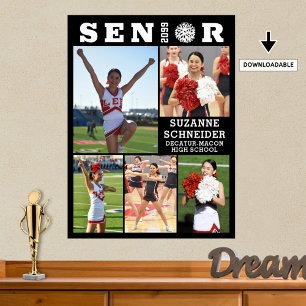 Poster Pom-pom girl Diplôme Supérieur 5 Photo Collage