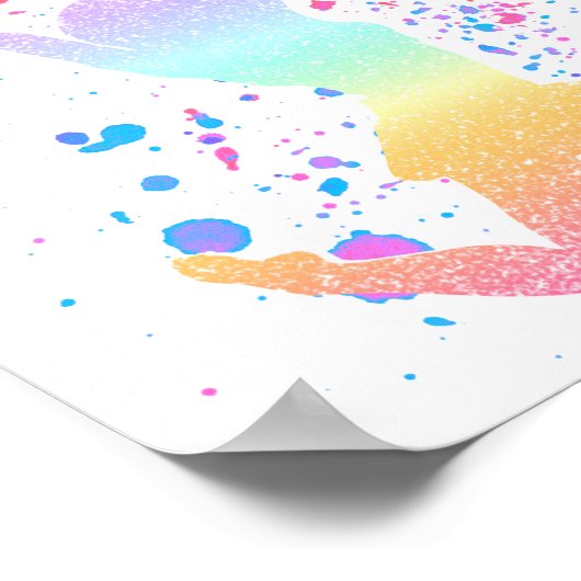 Poster Pom-pom girl Gradient High School ou College Event (Coin)