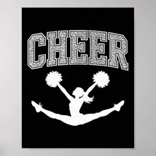Poster Pom-pom girl meneuse de claque Équipe de cheerlead