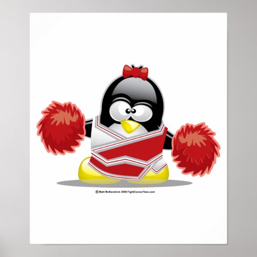 Poster Pom-pom girl Penguin (Devant)
