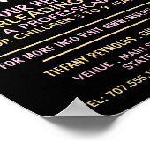 Poster Pom-pom girl rose, Classes Cheerled Publicité (Coin)