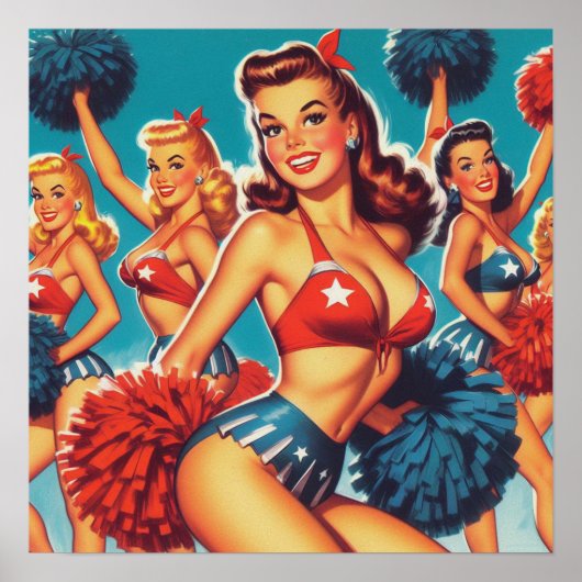 Poster Pom-pom girl vintages (Devant)