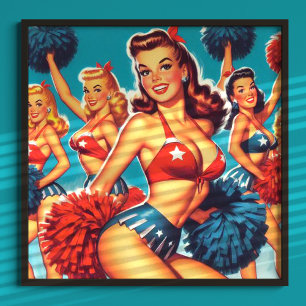 Poster Pom-pom girl vintages