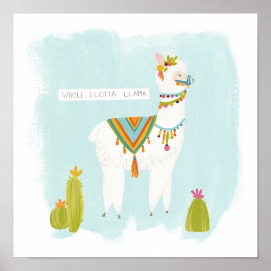 Poster Pom Pom Llama Rama - Toute Lotta Llama (Devant)
