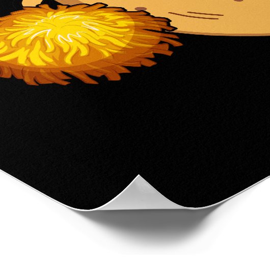 Poster Pom-tato Funny Pun de pomme de terre Dark BG (Coin)