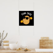 Poster Pom-tato Funny Pun de pomme de terre Dark BG (Cuisine)