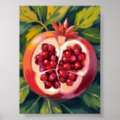 Poster Pomegranate Seeds | Fruit Painting (Devant)
