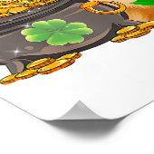 Poster Poméranian Dog Shamrock St Patrick Day Dog Irish (Coin)