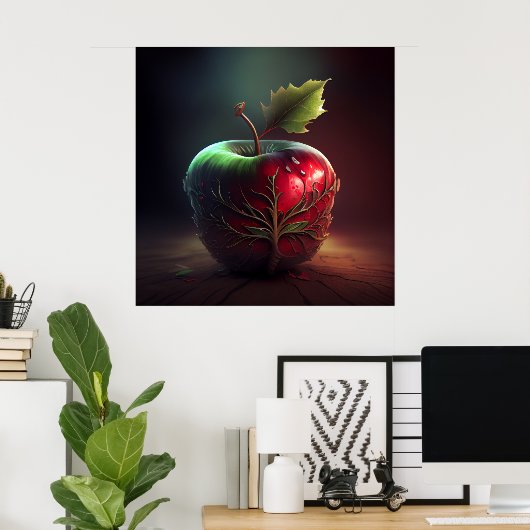Poster Pomme (Bureau à domicile)